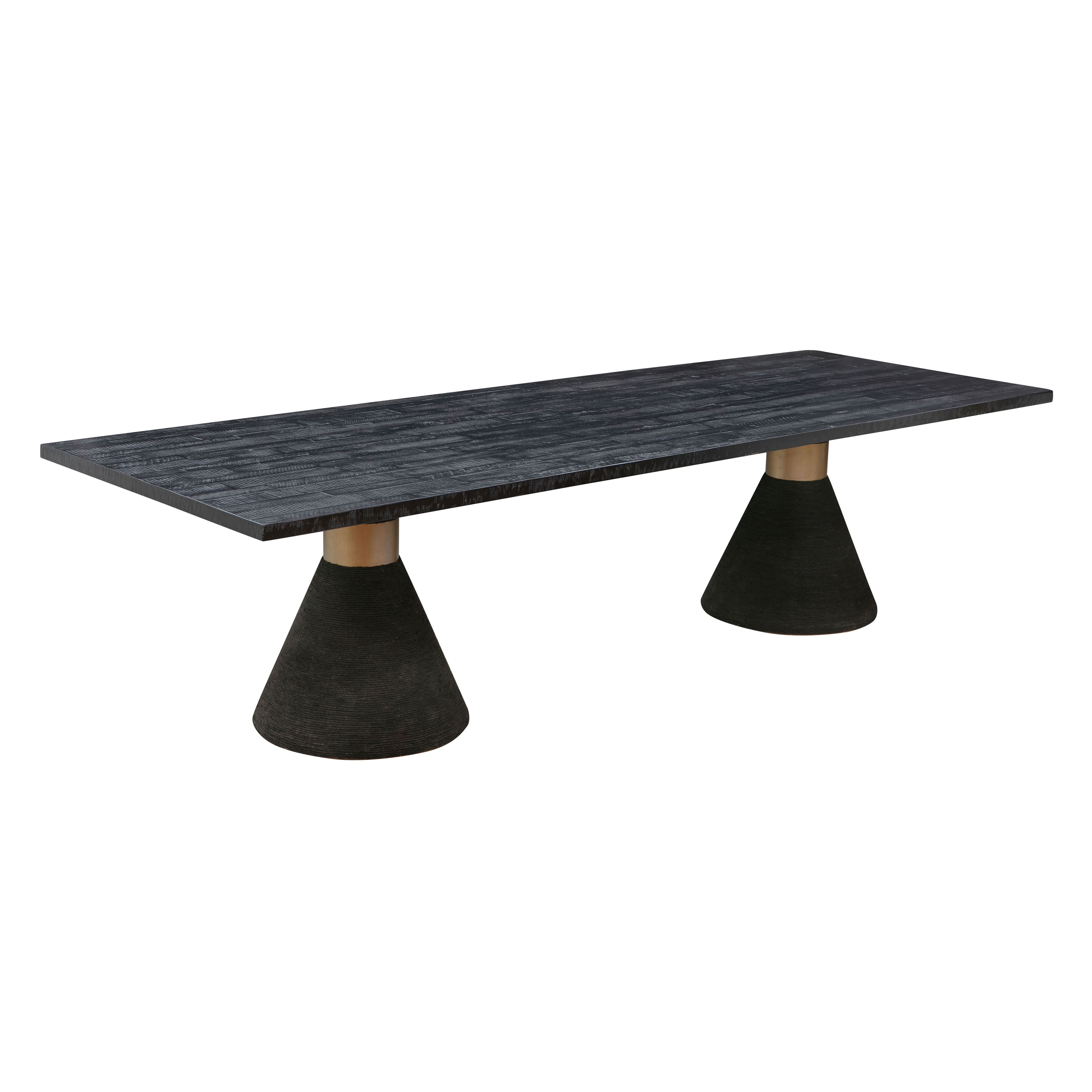image of Rishi Black Rope Rectangular Table with sku:TOV-D44153