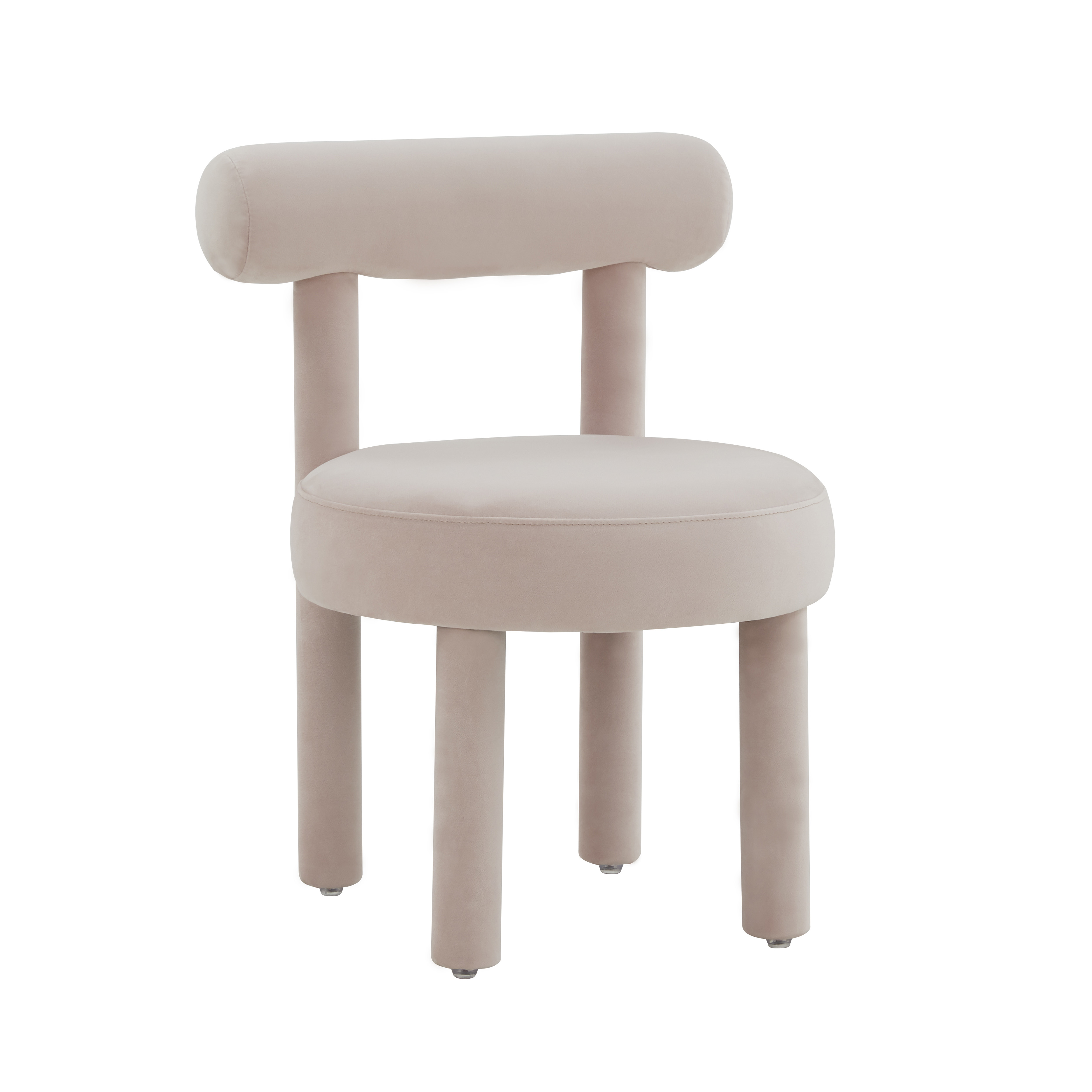 image of Carmel Blush Velvet Chair with sku:TOV-S44169