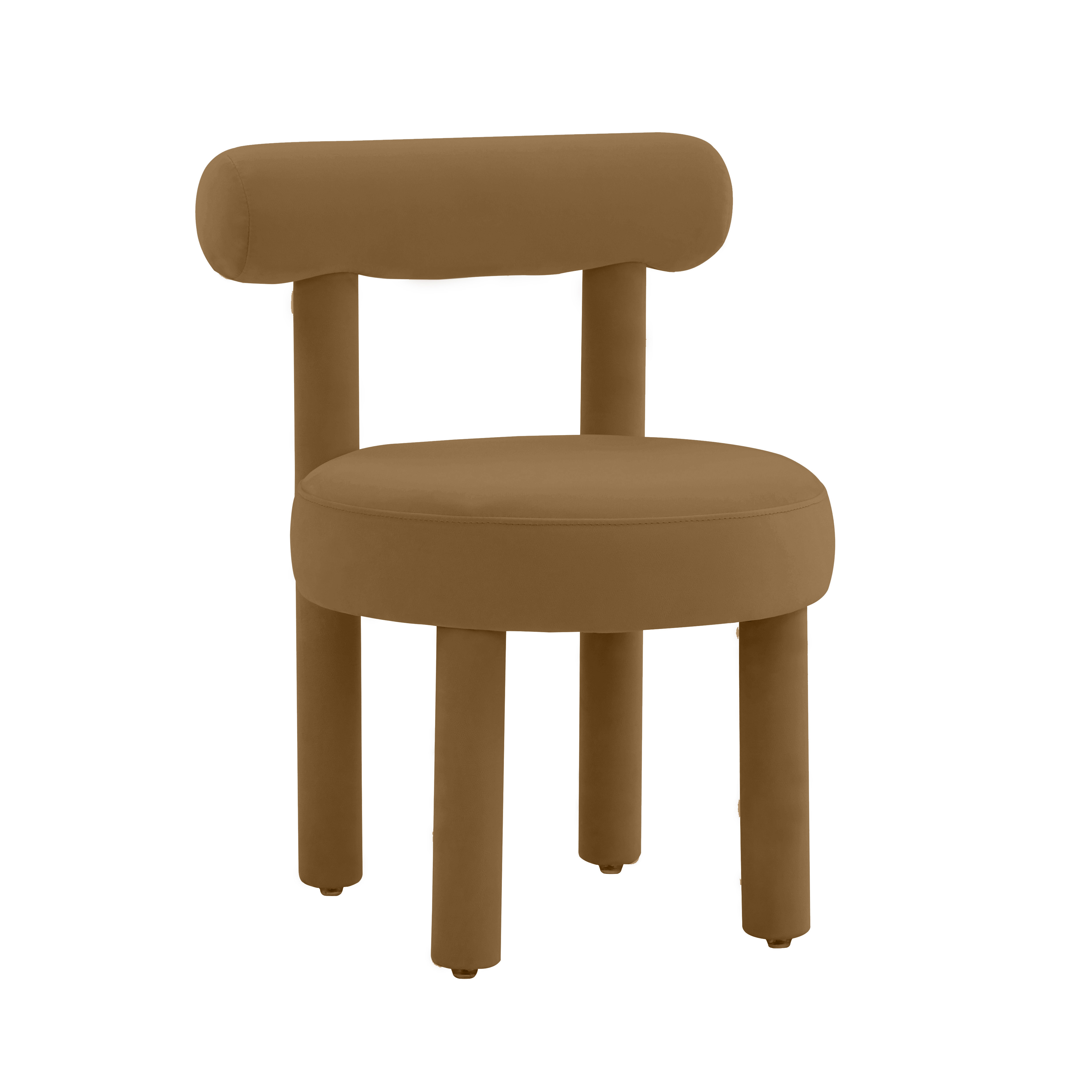 image of Carmel Cognac Velvet Chair with sku:TOV-S44170