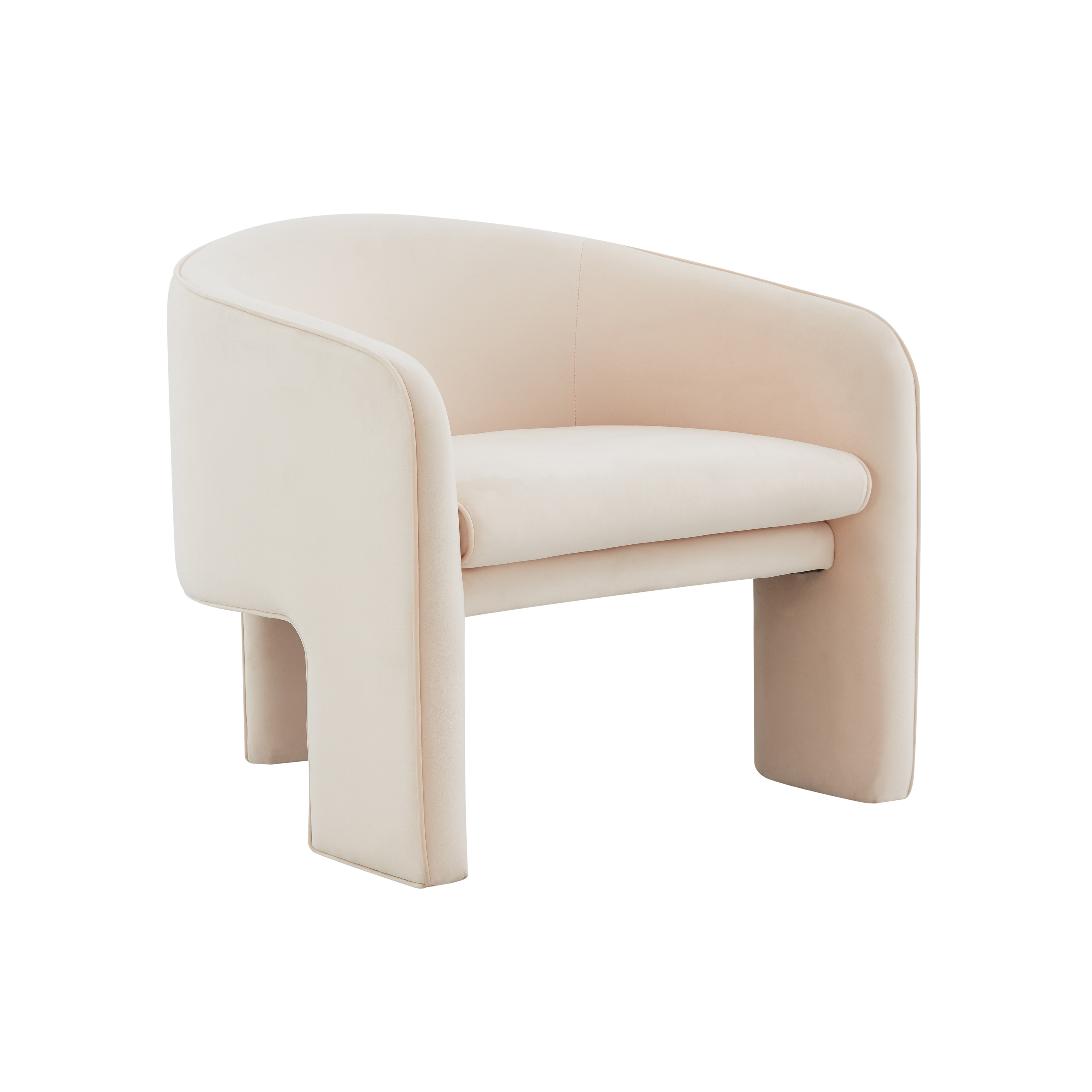 image of Marla Peche Velvet Accent Chair with sku:TOV-S44185