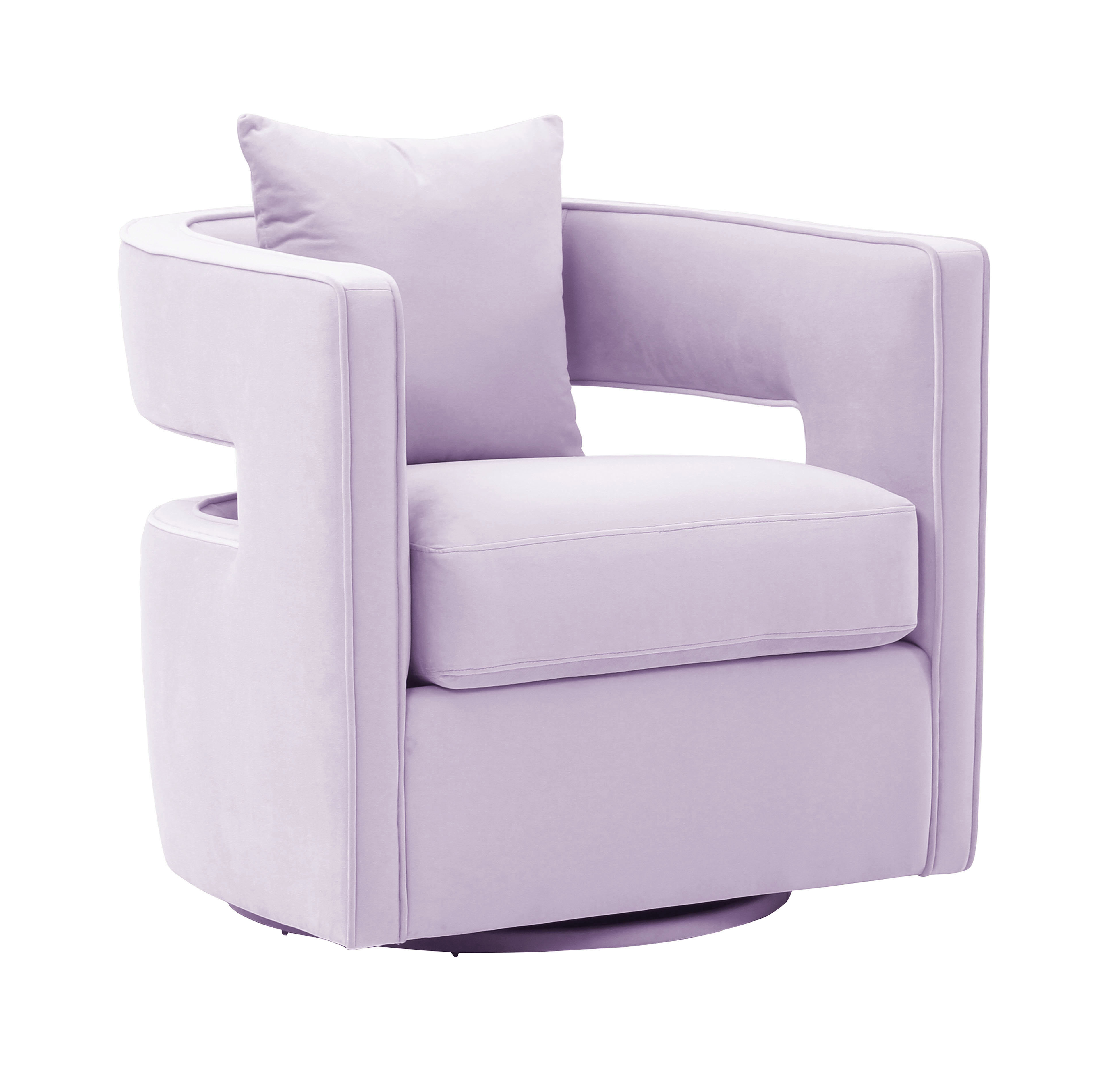 Kennedy Lavender Swivel Chair - TOV-S68311