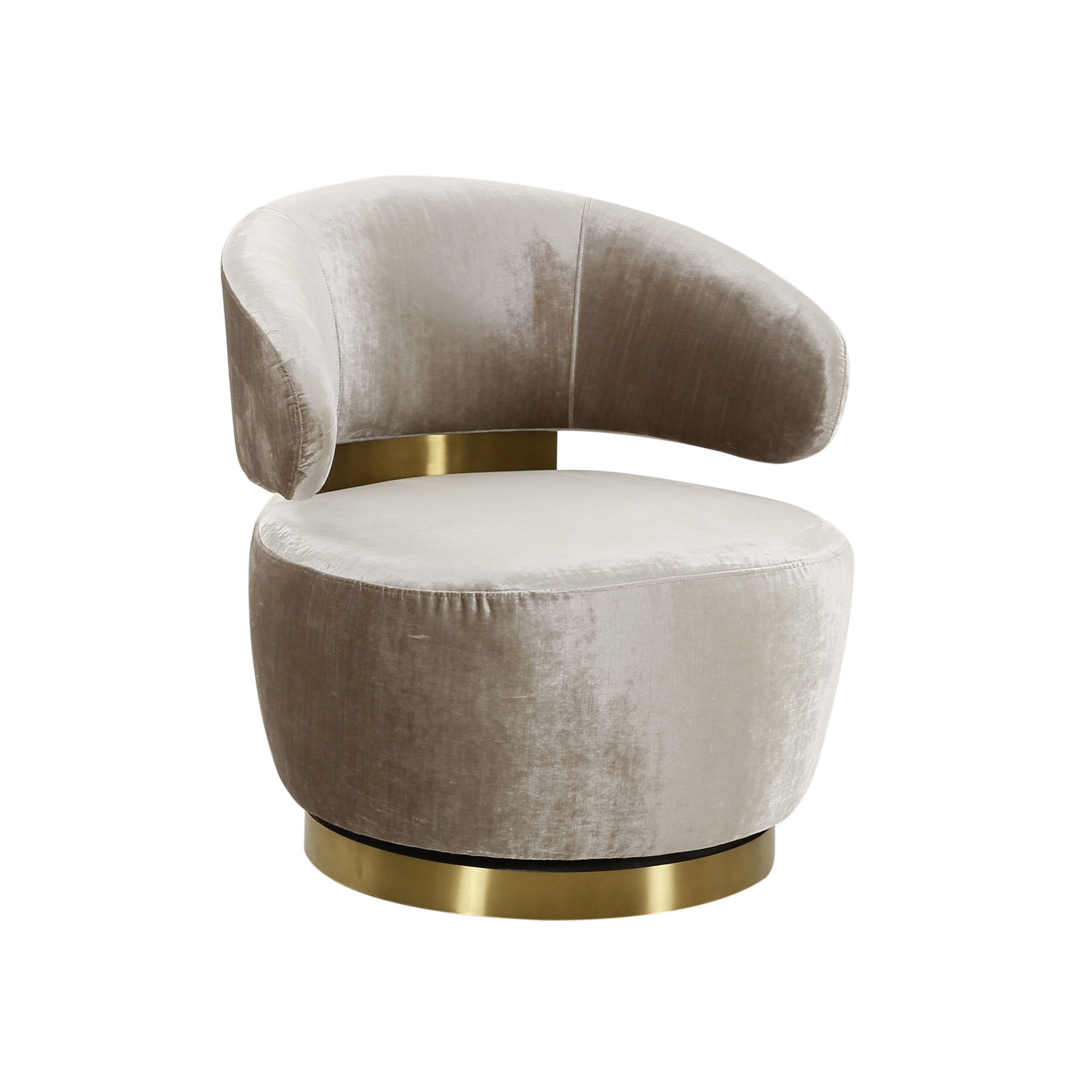 image of Austin Champagne Velvet Chair with sku:TOV-S68386