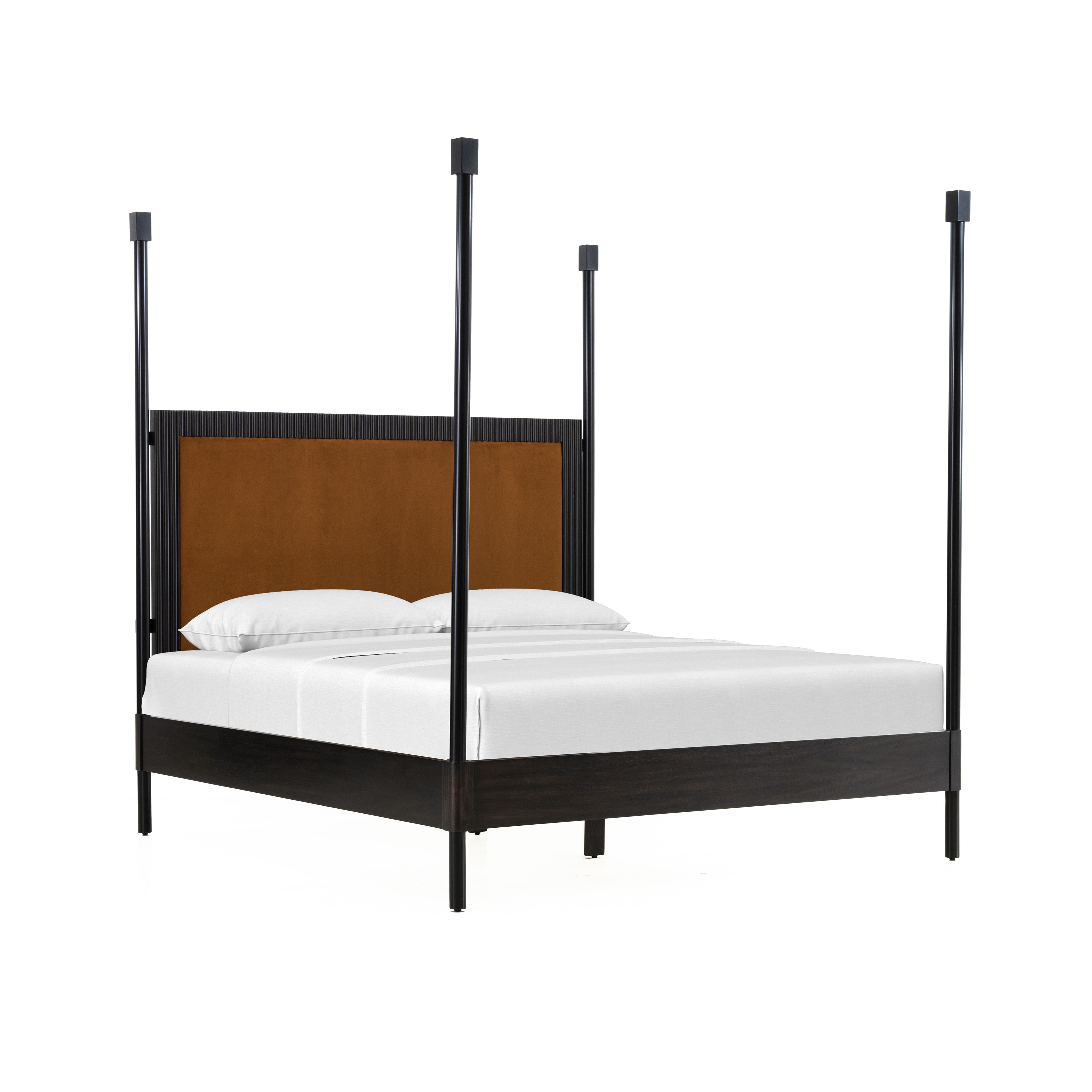 image of Ava Four-Poster Bed in King with sku:TOV-VB44172