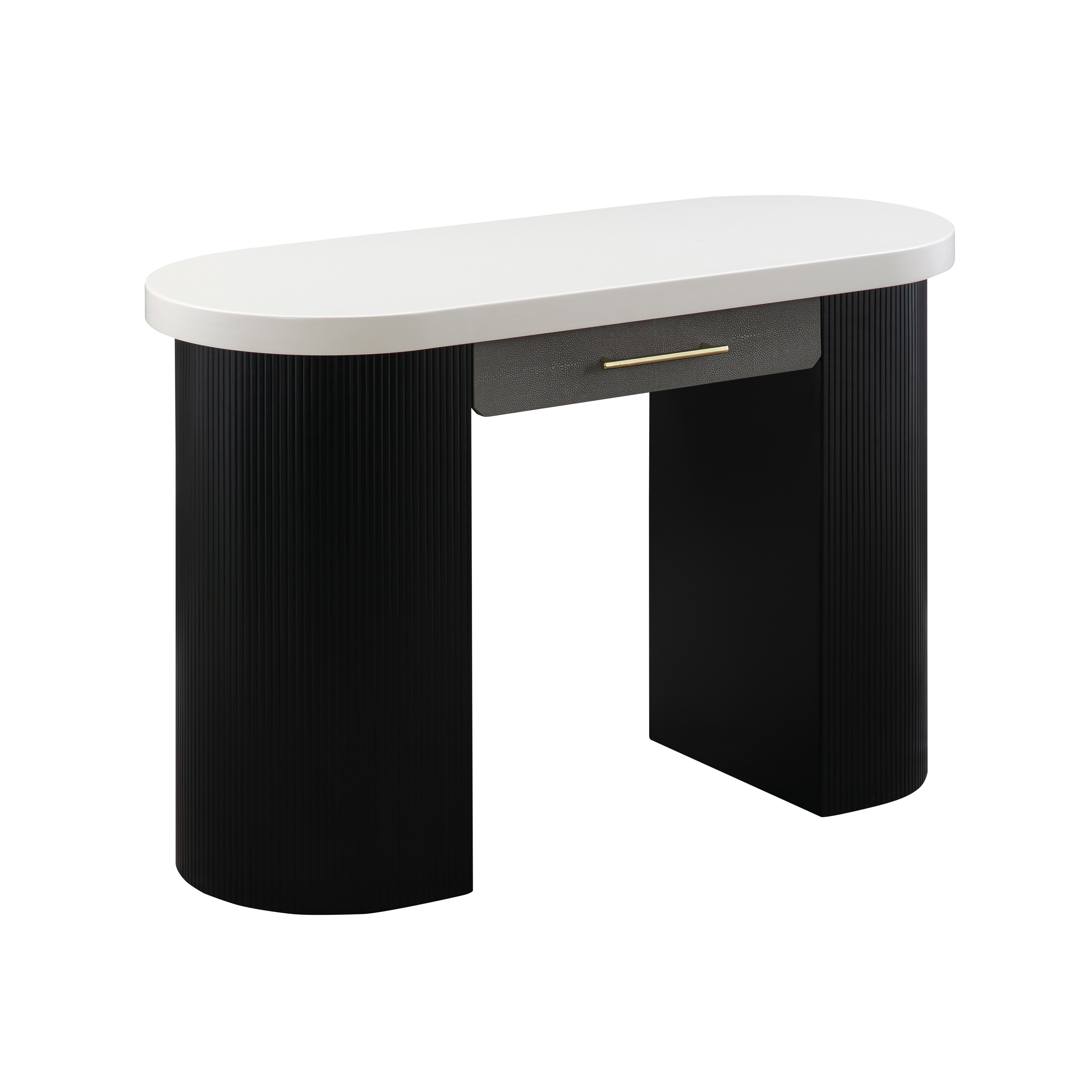 image of Makai Cream and Charcoal Desk/Console with sku:TOV-VH44178