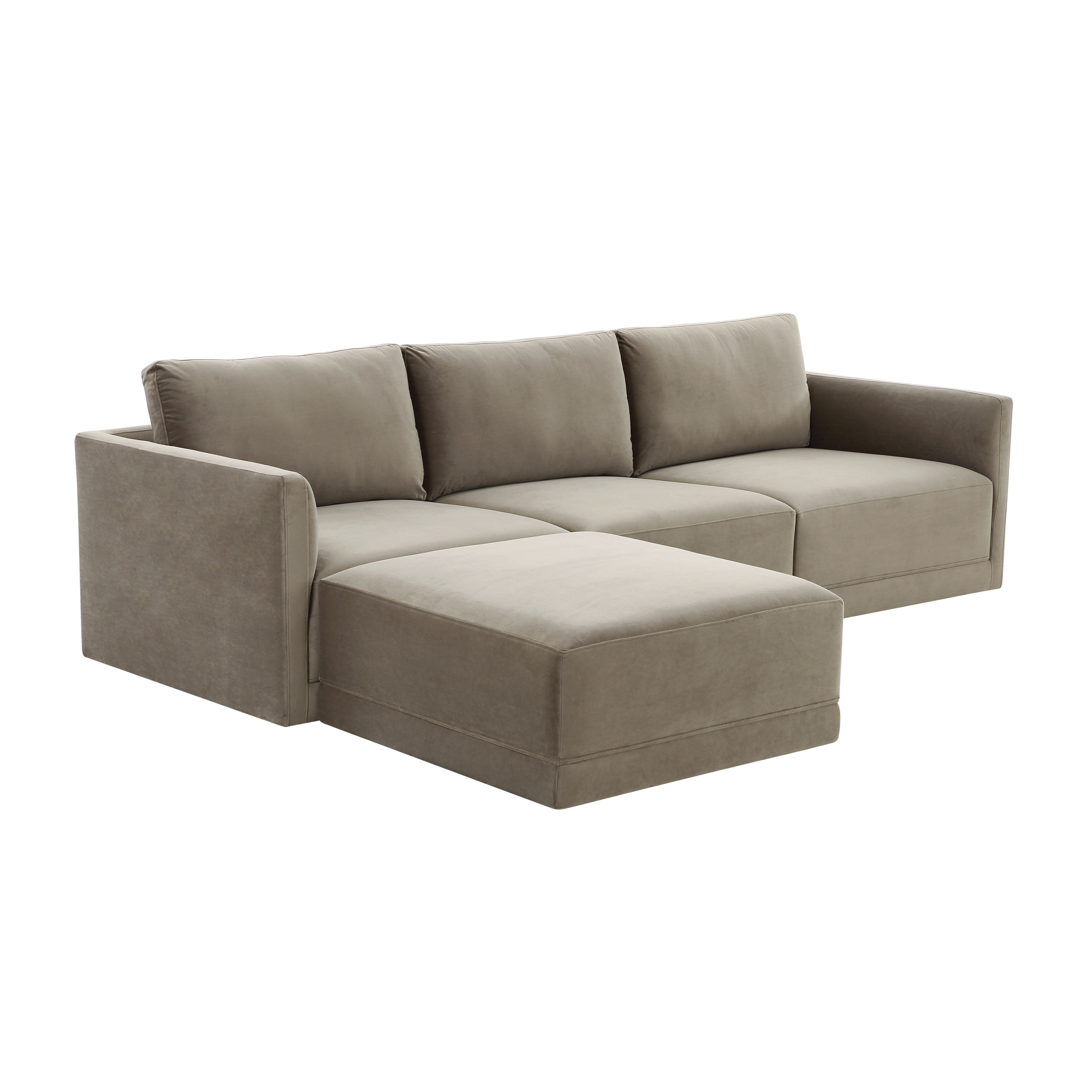 image of Willow Taupe Modular 4 Piece Sectional with sku:REN-L03110-SEC
