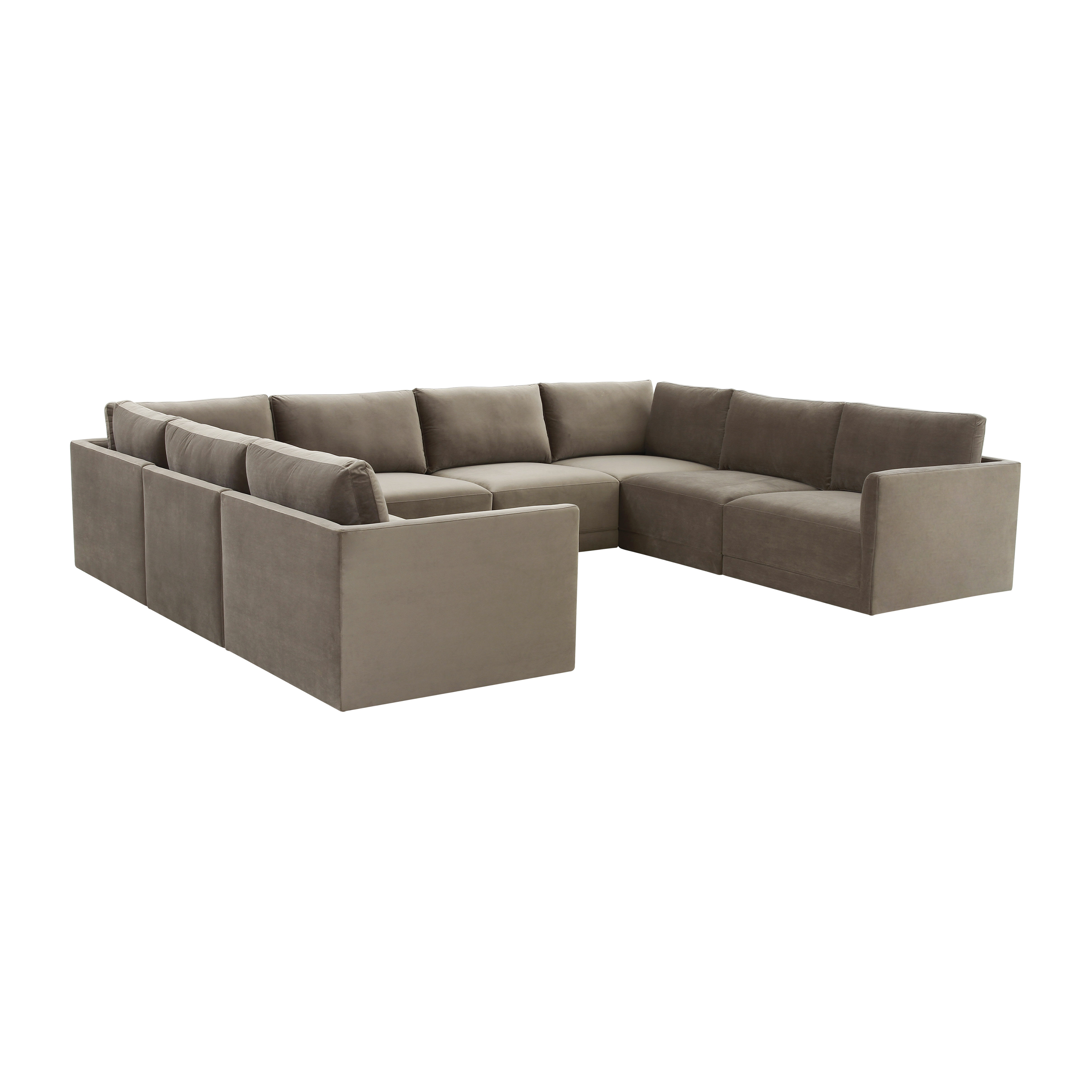 image of Willow Taupe Modular 8 Piece Large U Sectional with sku:REN-L03110-SEC2