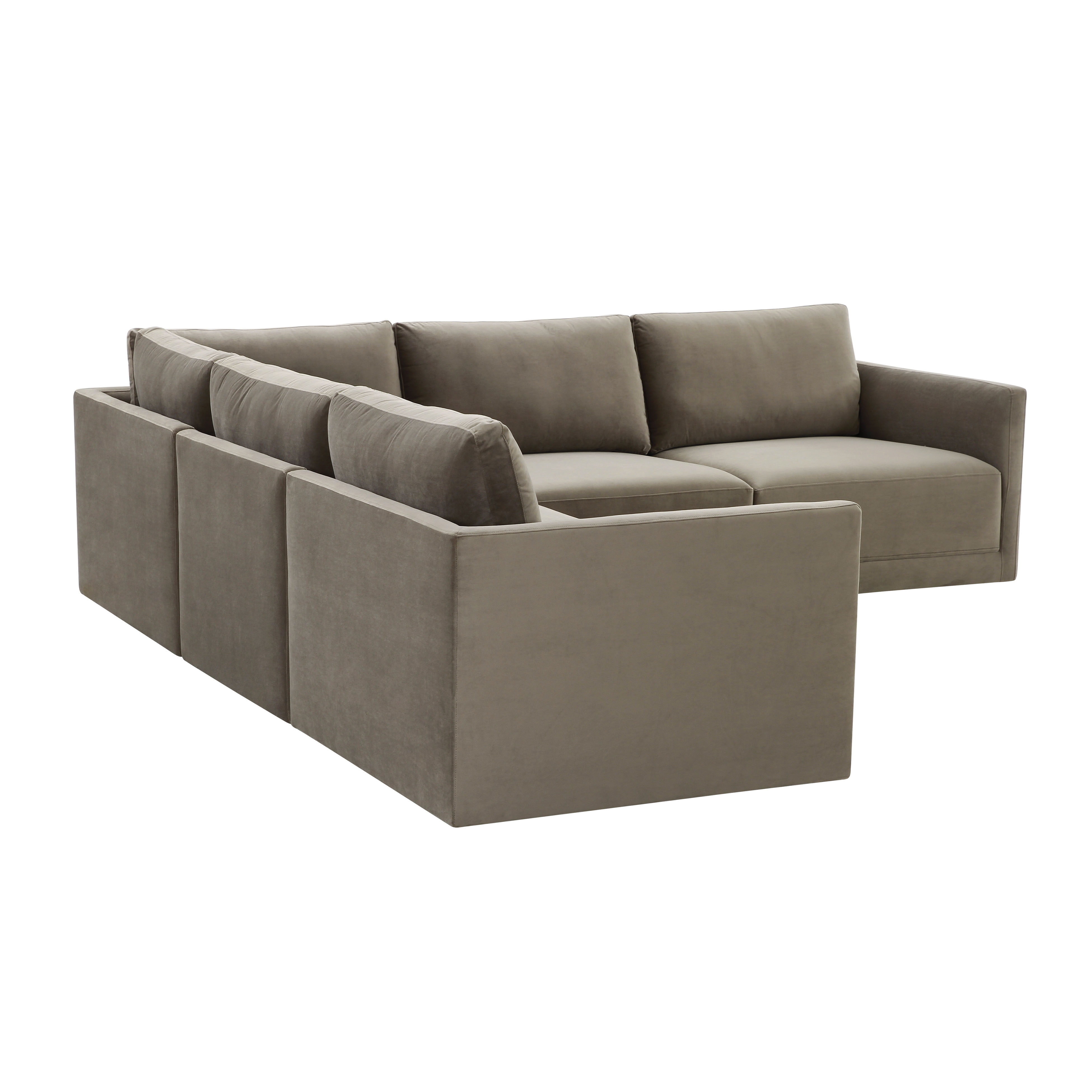 image of Willow Taupe Modular 5 Piece L Sectional with sku:REN-L03110-SEC3