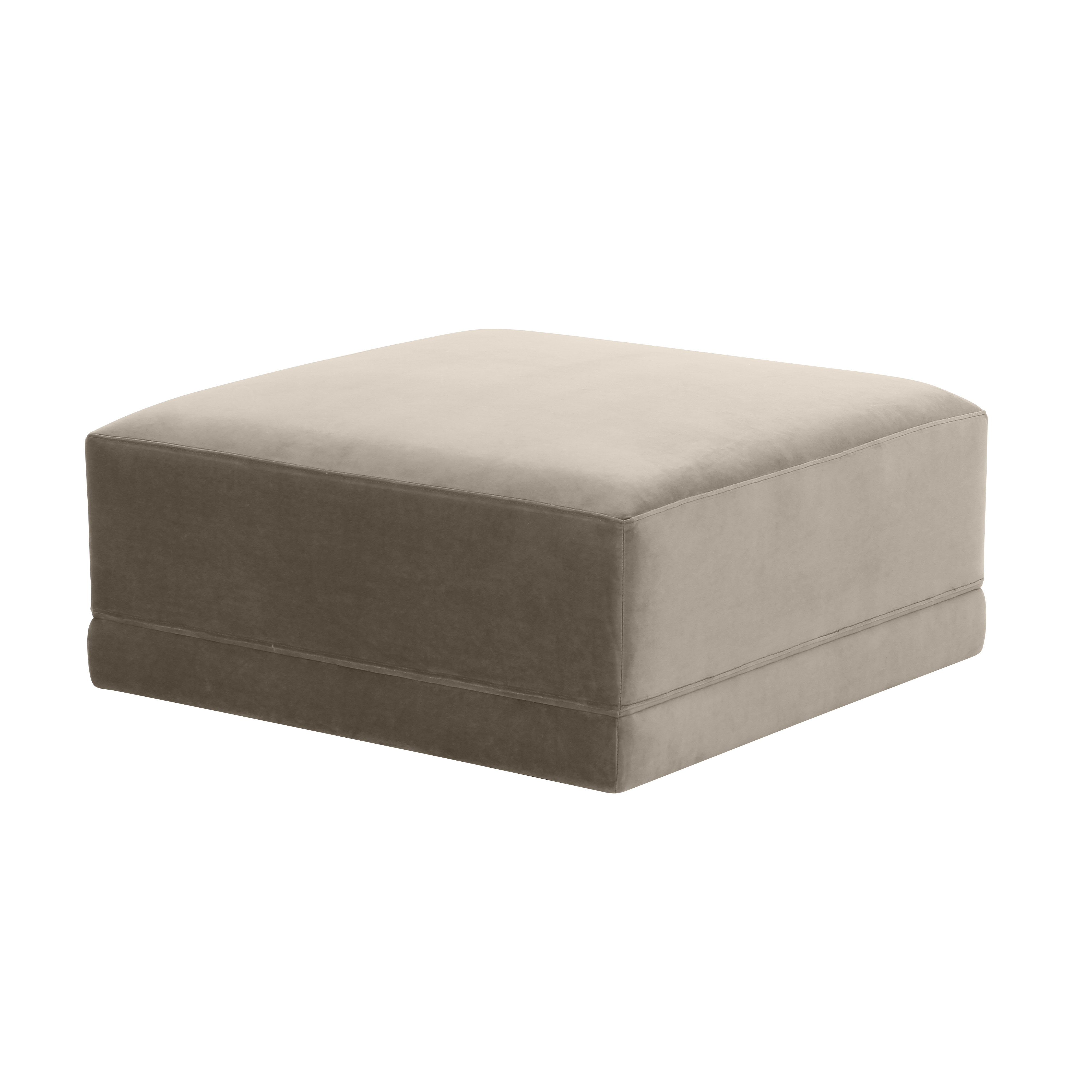 image of Willow Taupe Ottoman with sku:REN-L03111