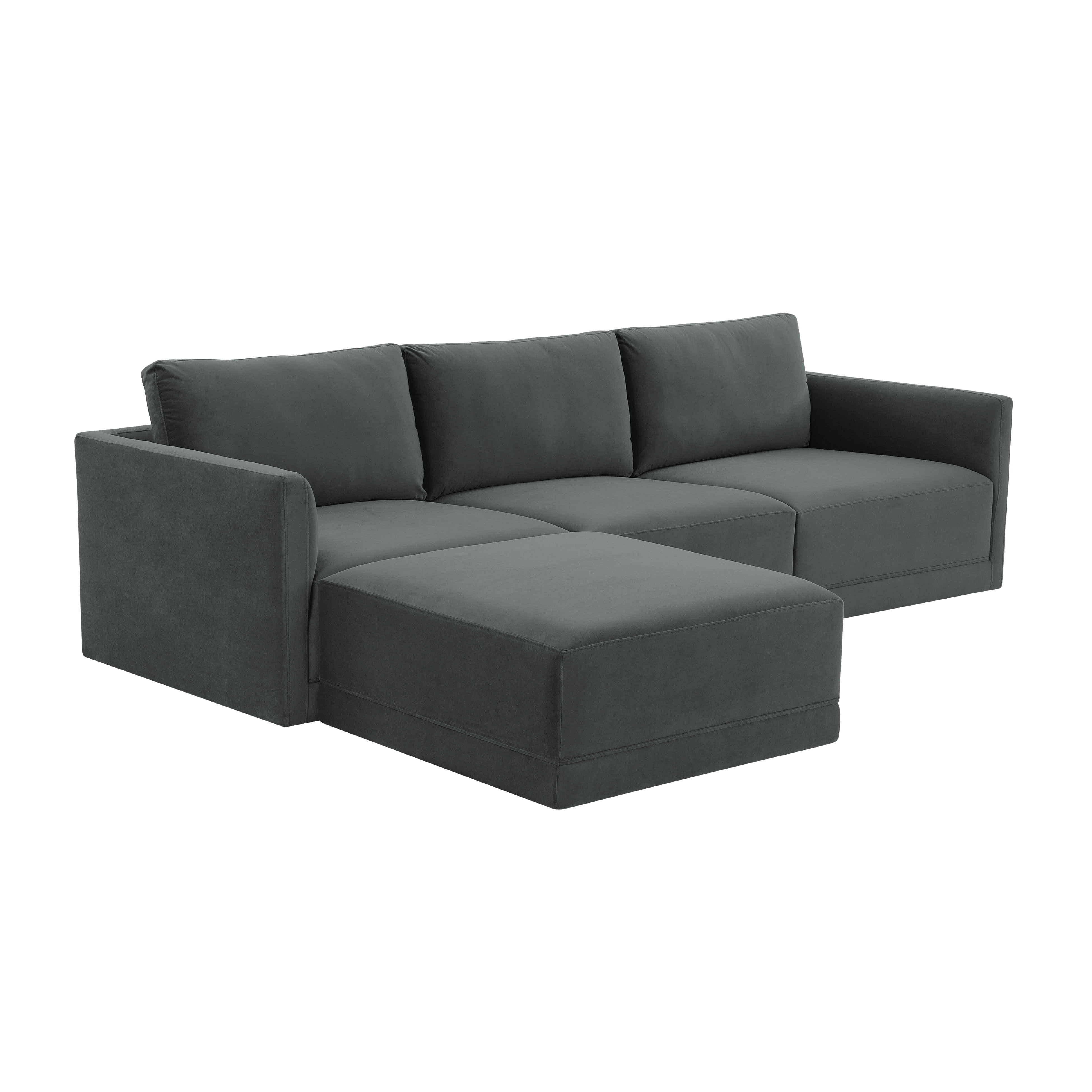 image of Willow Charcoal Modular 4 Piece Sectional with sku:REN-L03120-SEC