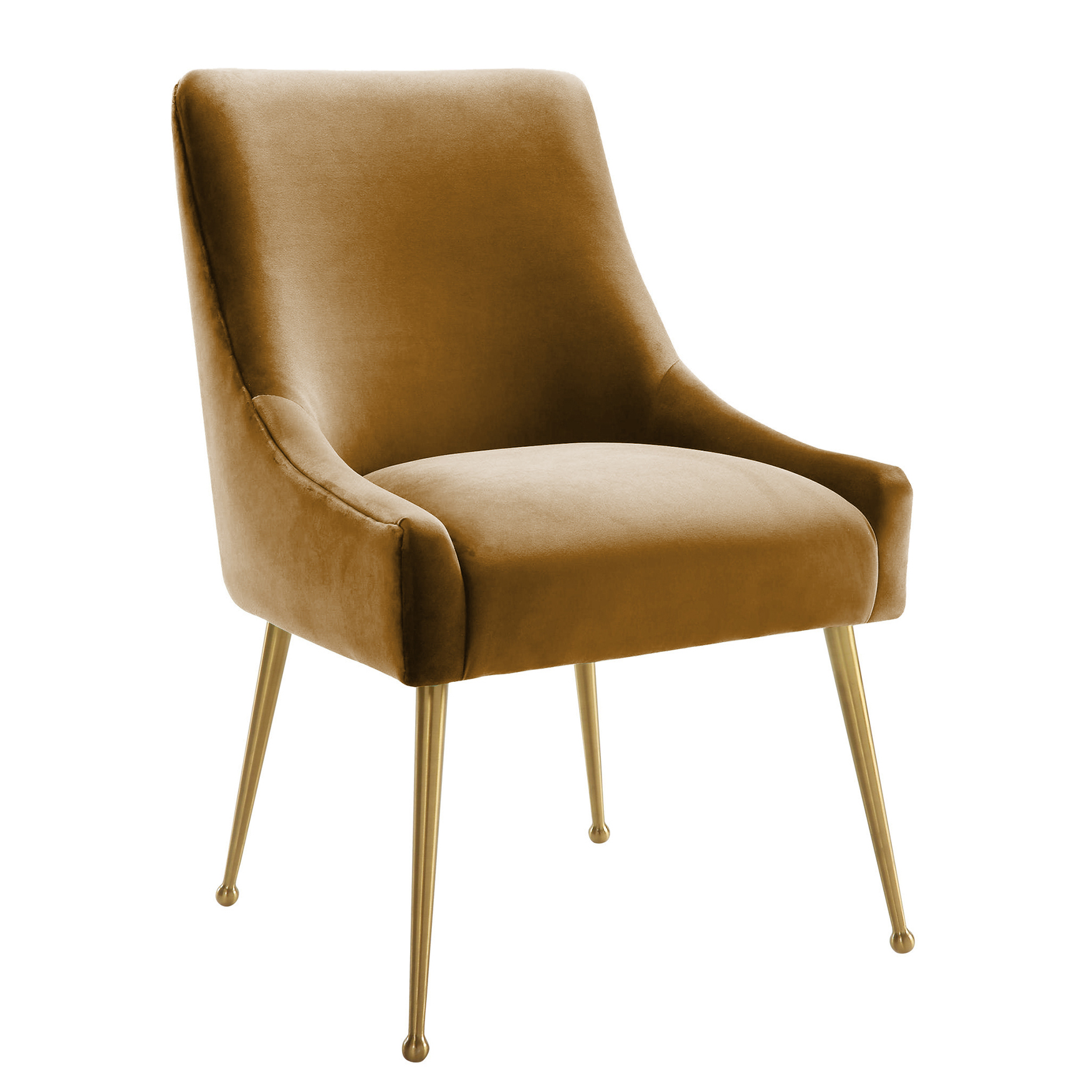 image of Beatrix Cognac Velvet Side Chair with sku:TOV-D68305