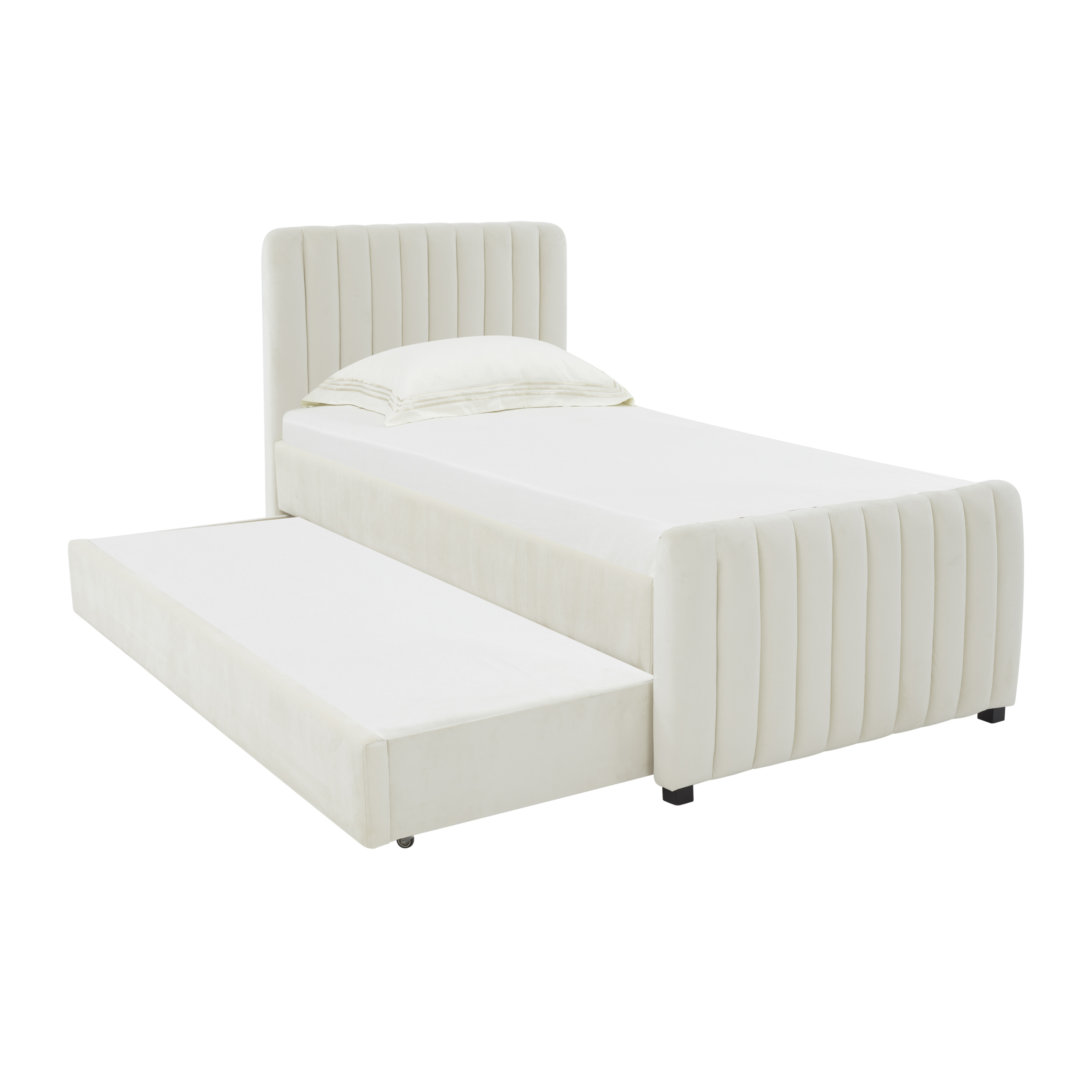 image of Angela Cream Trundle in Twin with sku:TOV-B68376