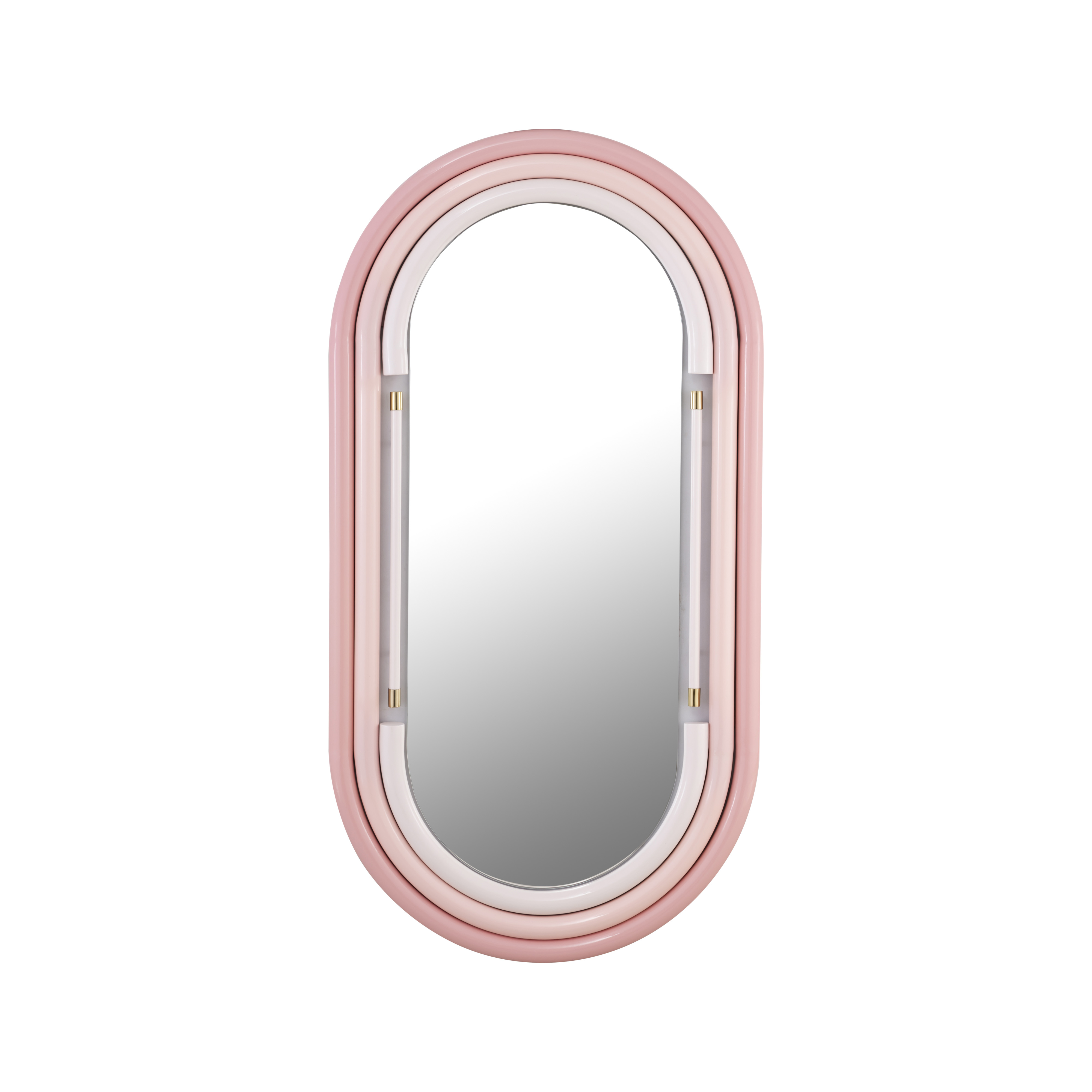 image of Neon Wall Mirror in Pink with sku:TOV-C18417