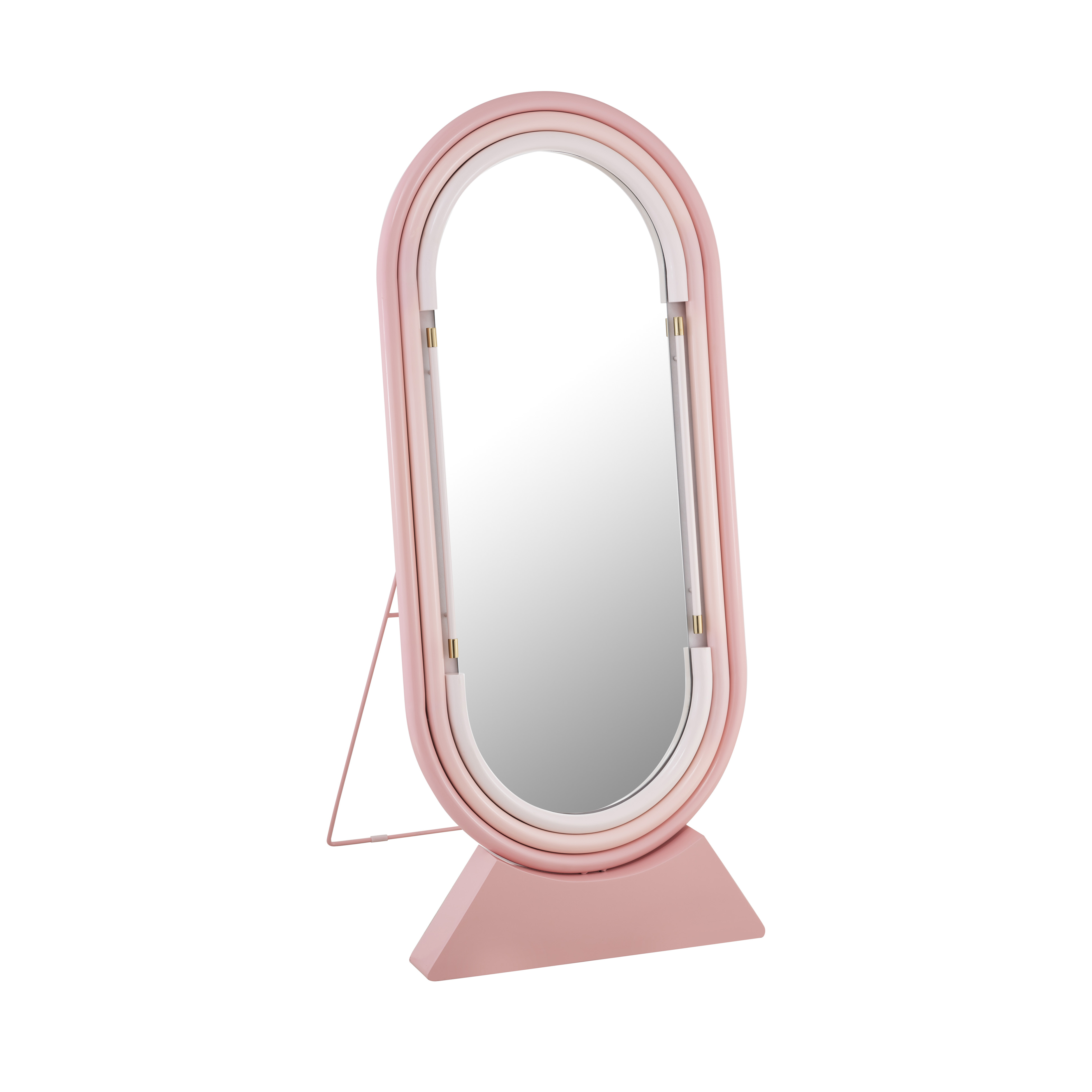 image of Neon Floor Mirror in Pink with sku:TOV-C18419