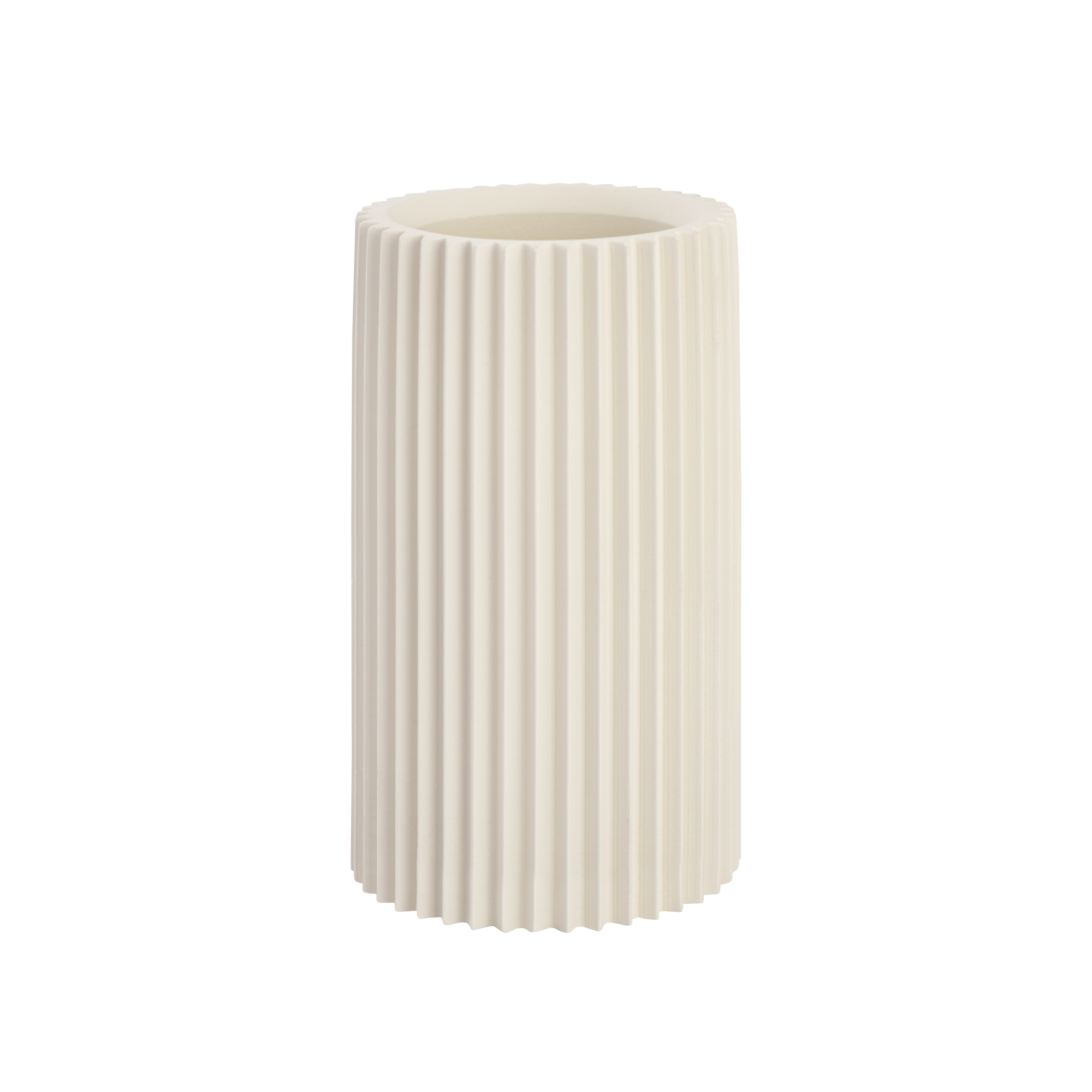 image of Jenna White Concrete Table Vase with sku:TOV-C18426