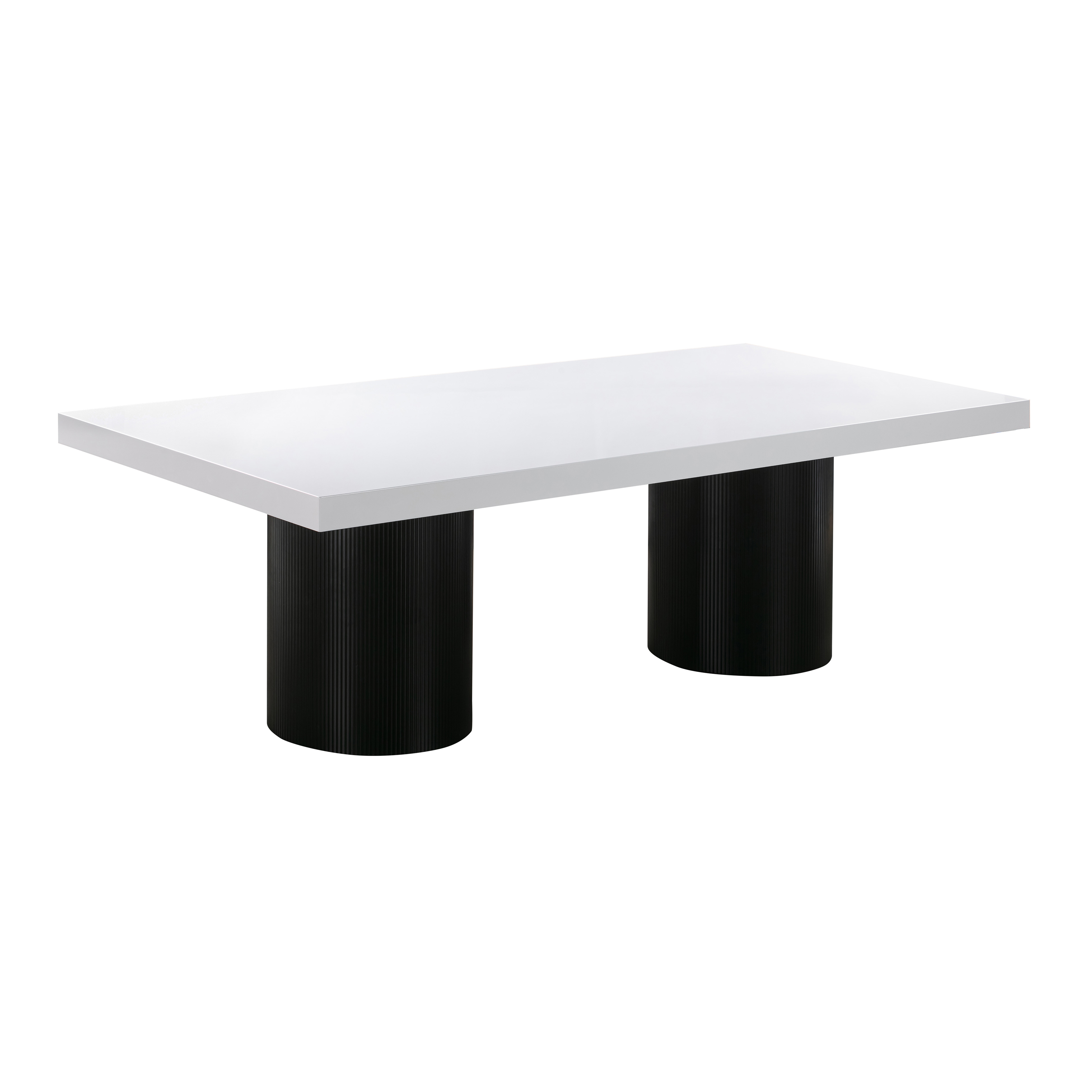 image of Nova White Lacquer Dining Table with sku:TOV-D44185