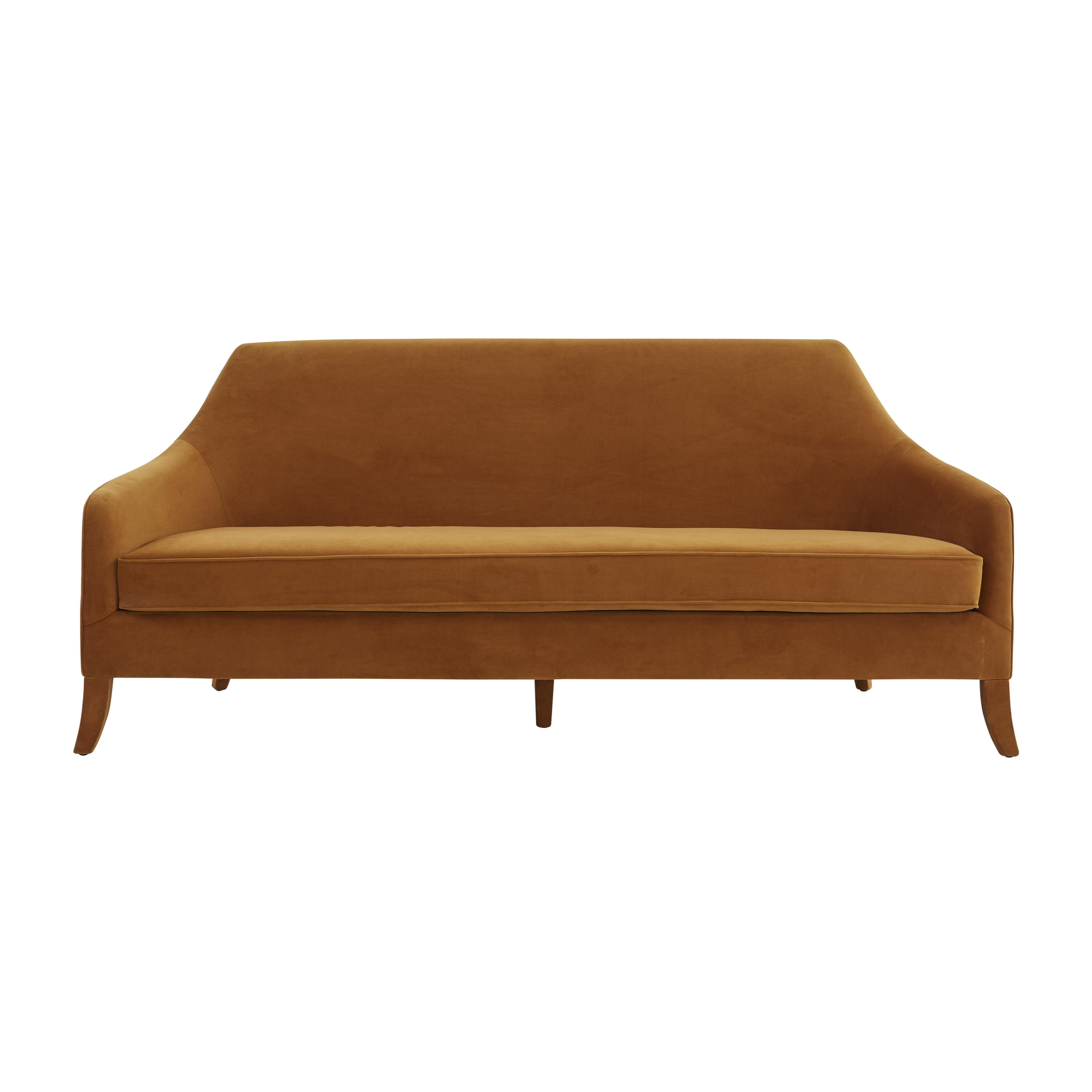 image of Neveah Turmeric Velvet Sofa with sku:TOV-L68421