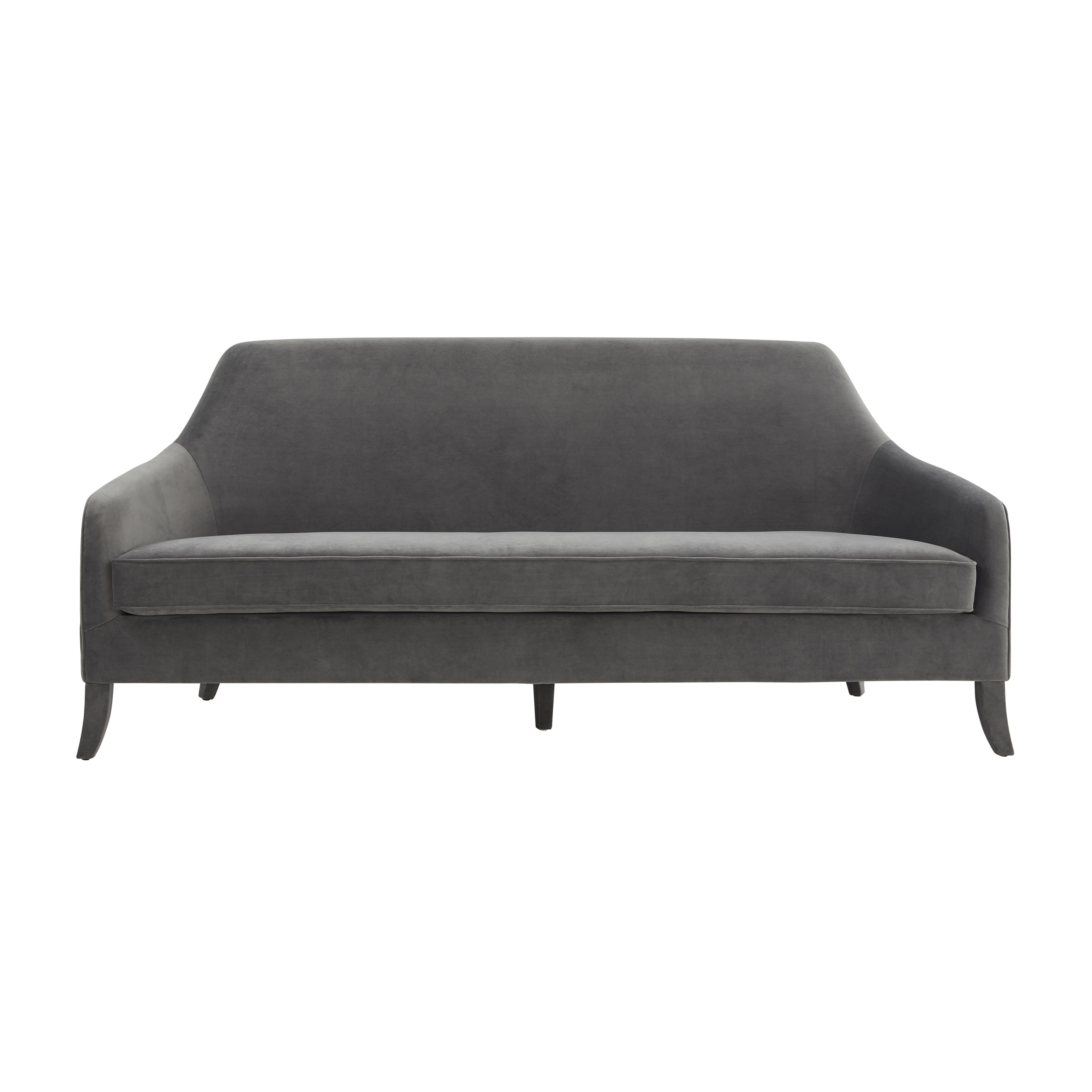 image of Neveah Grey Velvet Sofa with sku:TOV-L68423