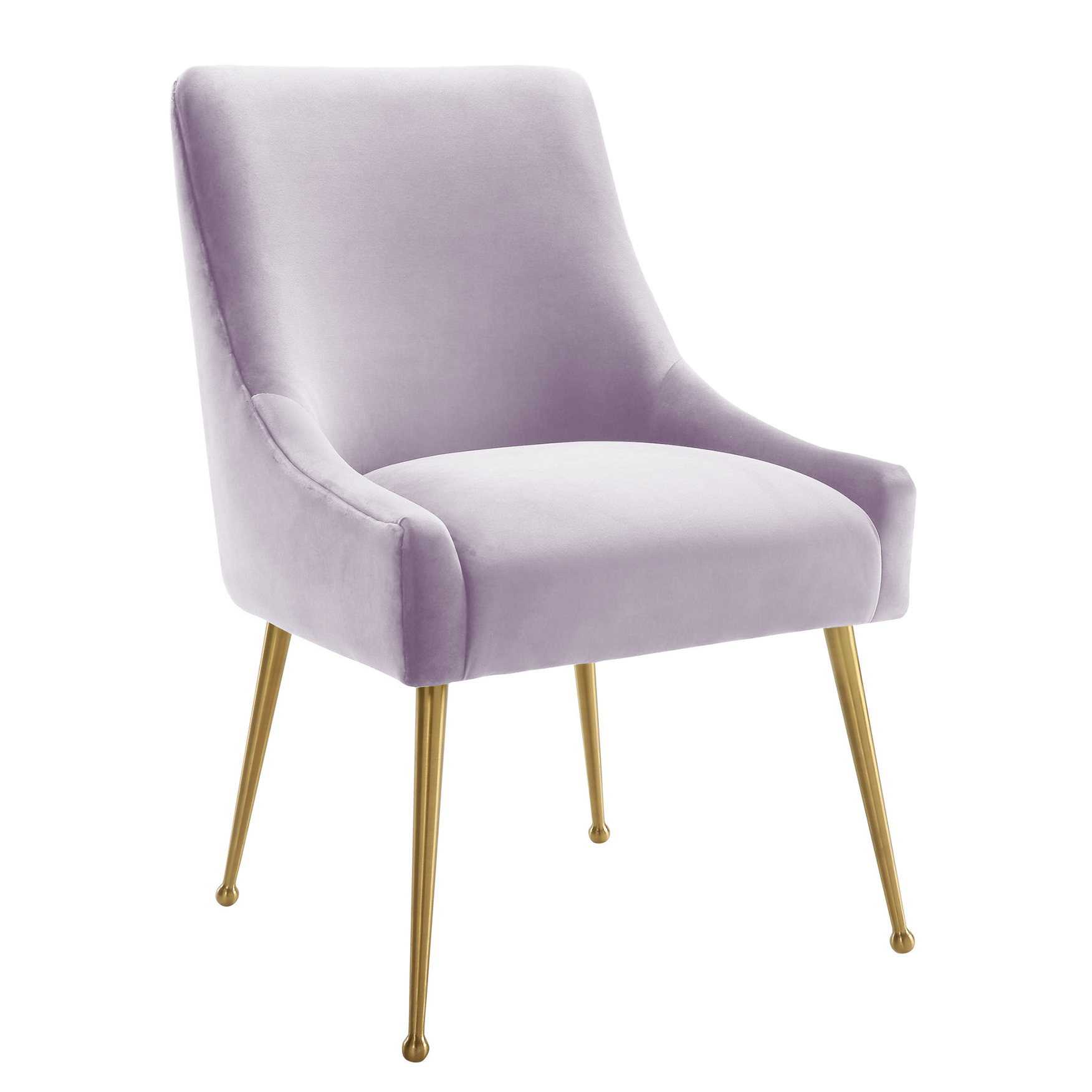 image of Beatrix Lavender Velvet Side Chair with sku:TOV-D68312