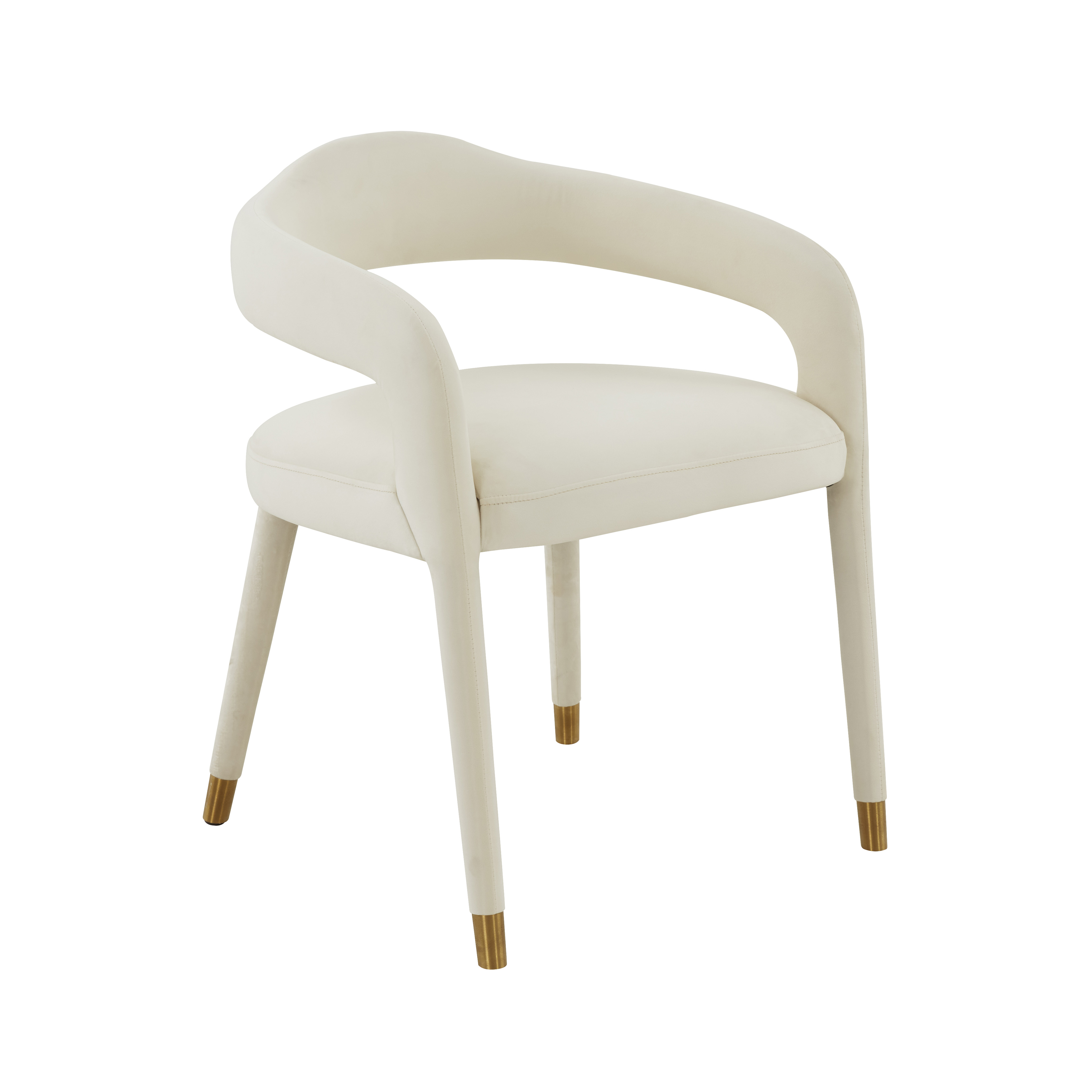 image of Lucia Cream Velvet Dining Chair with sku:TOV-D68416
